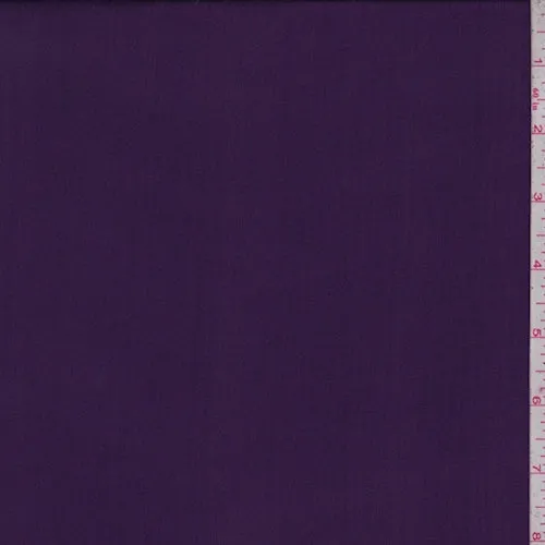 2 3/4 YD PC-Eggplant Purple Silk Chiffon Fabric