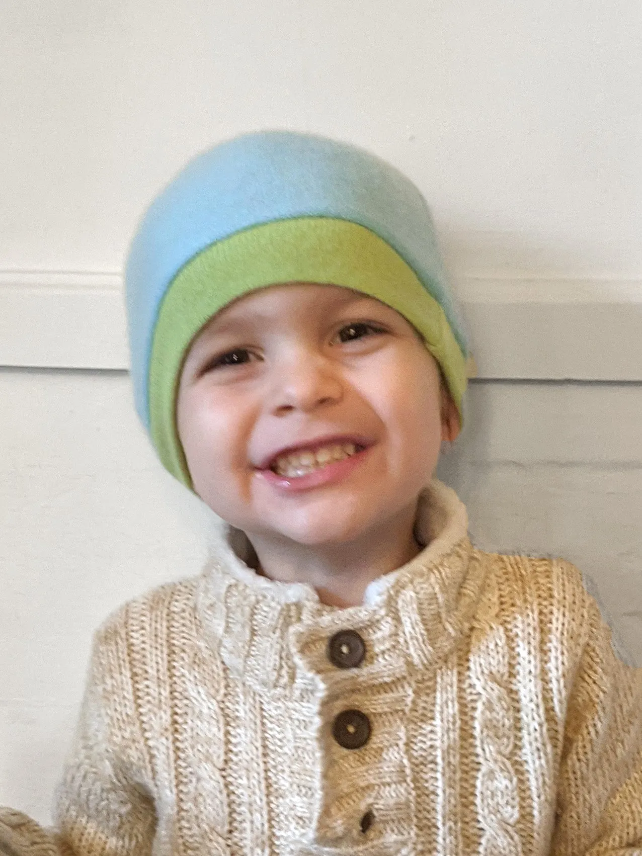 Cashmere Combo Hat - Toddler