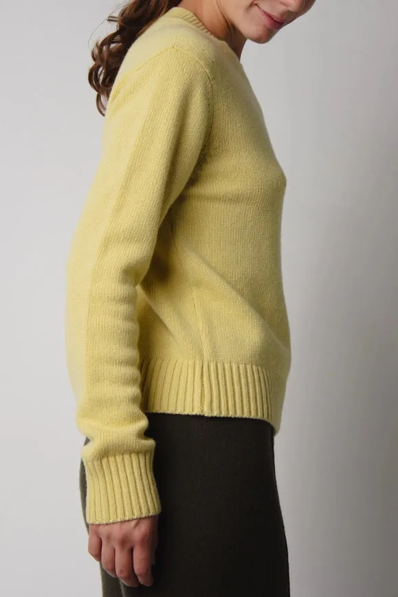 Cashmere Mix Crewneck Sweater Honey