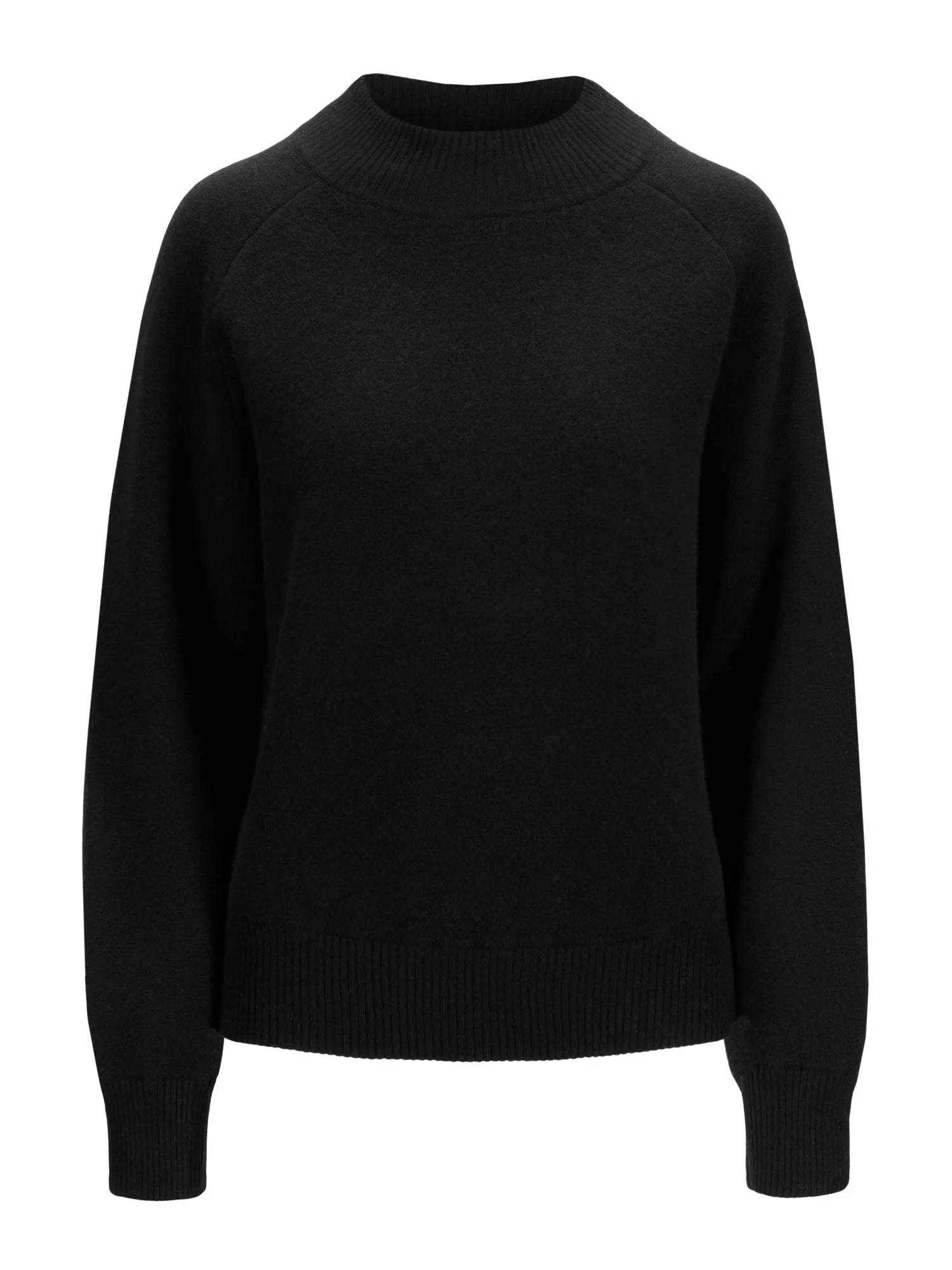 Cashmere sweater "Snowflake" - black