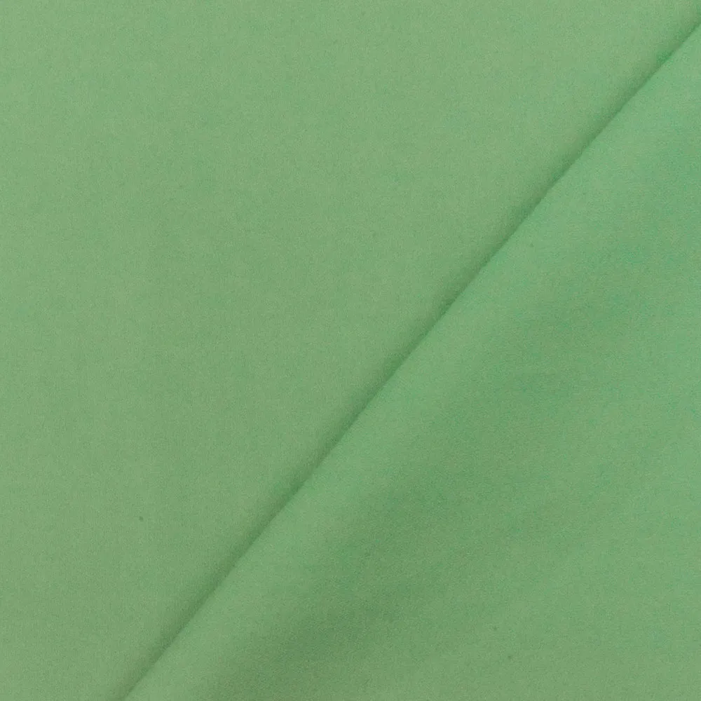 Clean Green Solid Silk Georgette Woven Fabric