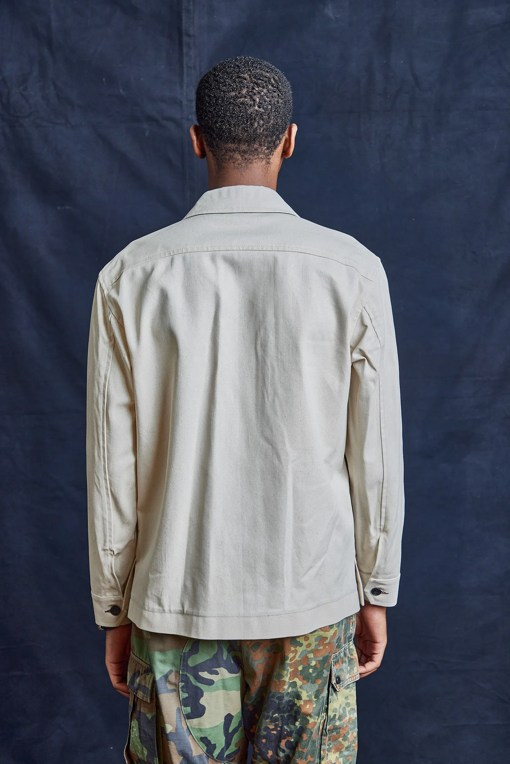 Cotton Workshirt in Ecru