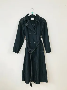 Current Elliot Womens Denim Longline Trench Coat | UK10-12 | Dark Blue