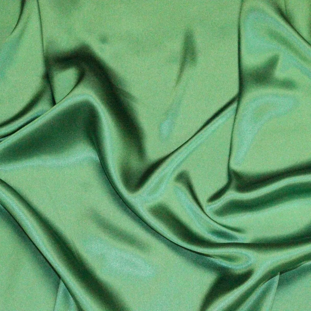 Emerald Green Silk Charmeuse Fabric