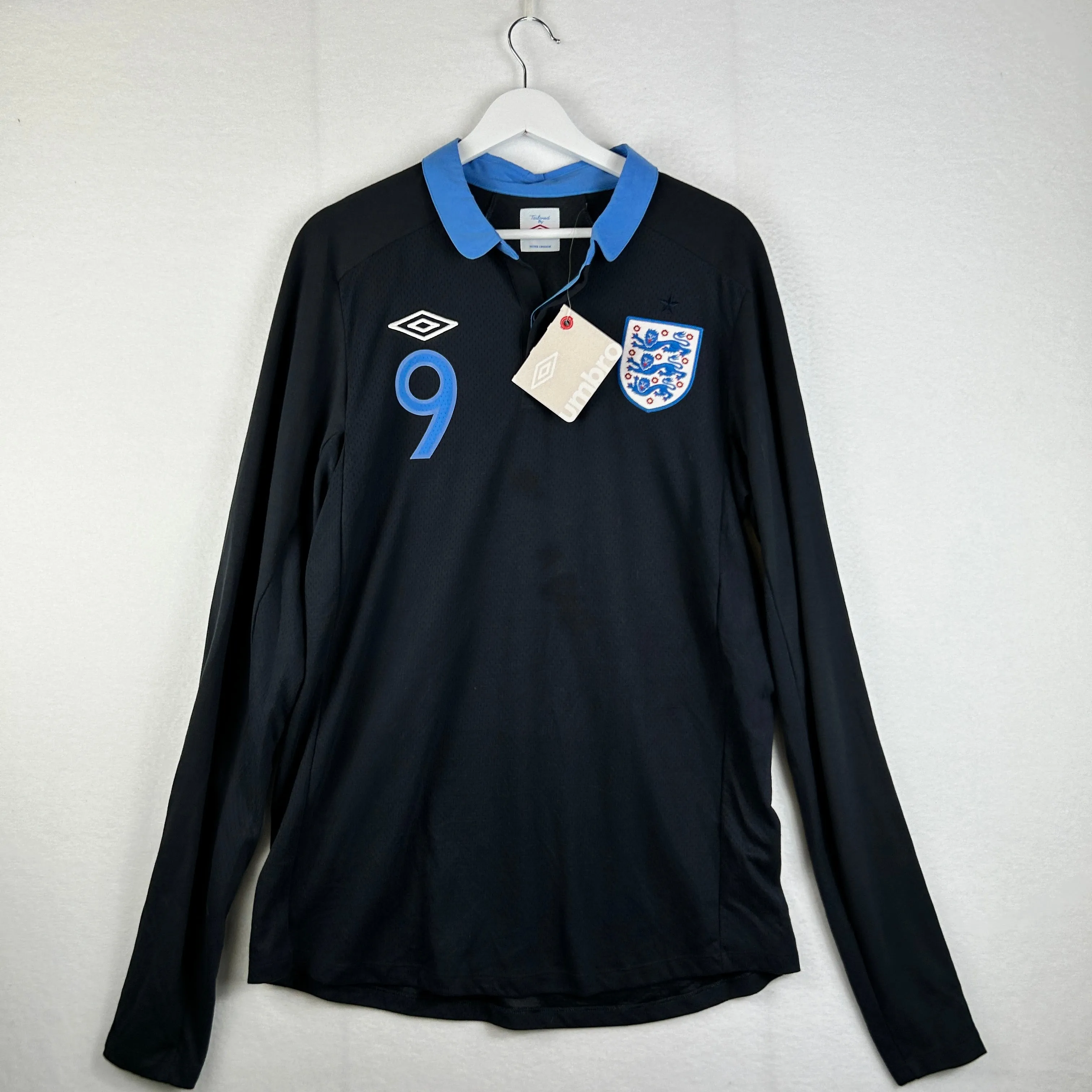 England 2012 Player Issue Away Shirt - Crouch 9