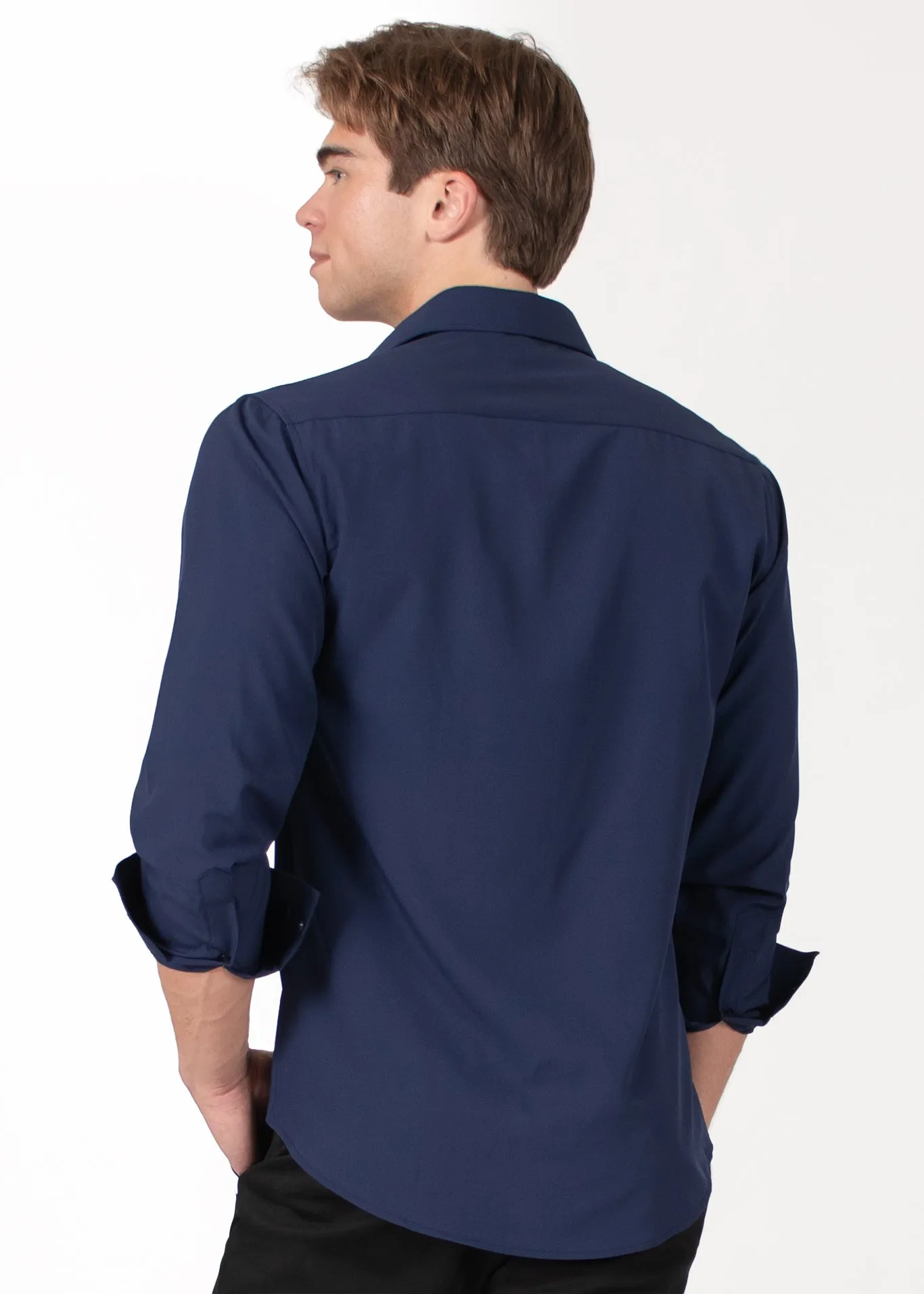 Essential Button Up Long Sleeve Dress Shirt