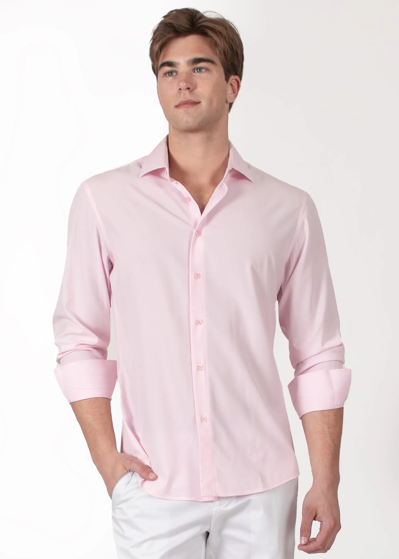 Essential Button Up Long Sleeve Dress Shirt