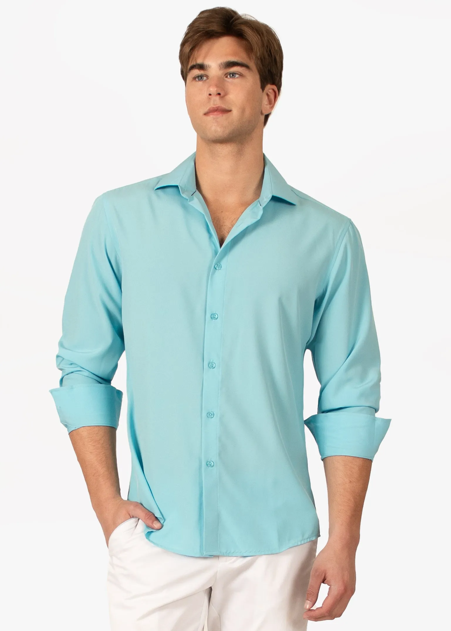 Essential Button Up Long Sleeve Dress Shirt