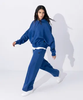 Fleece Wide Leg Jogging Trousers