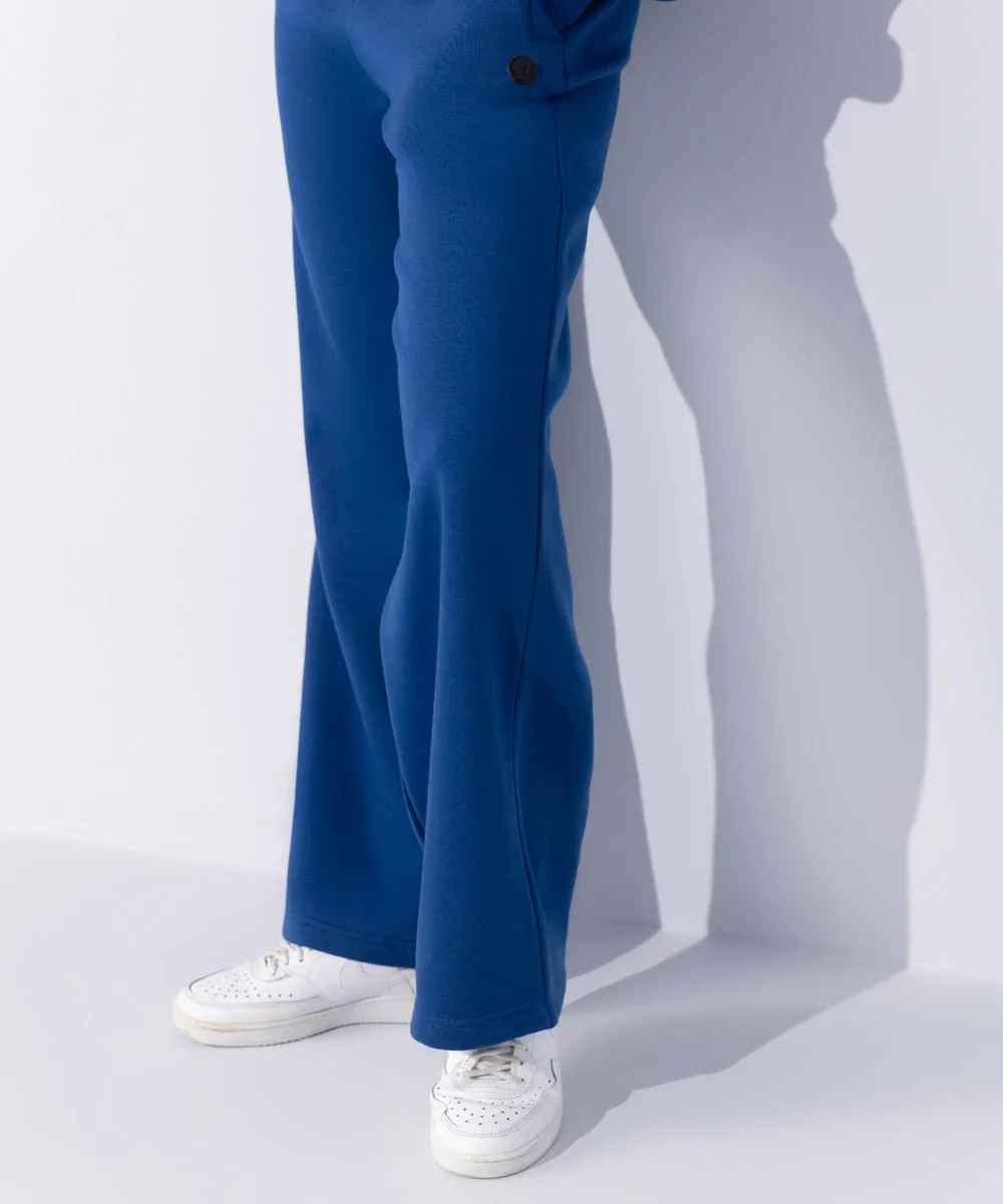 Fleece Wide Leg Jogging Trousers