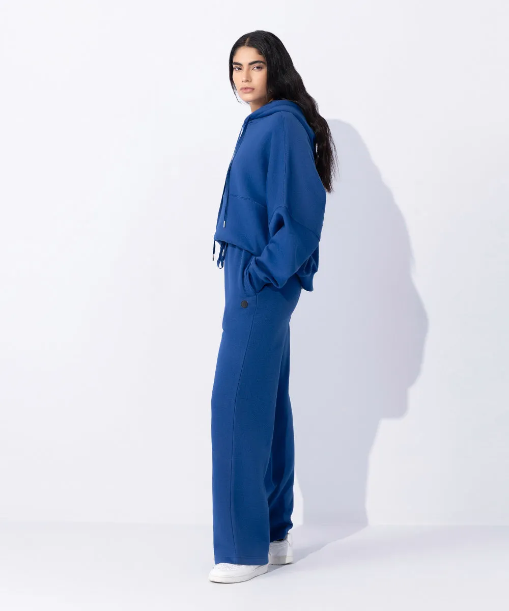 Fleece Wide Leg Jogging Trousers