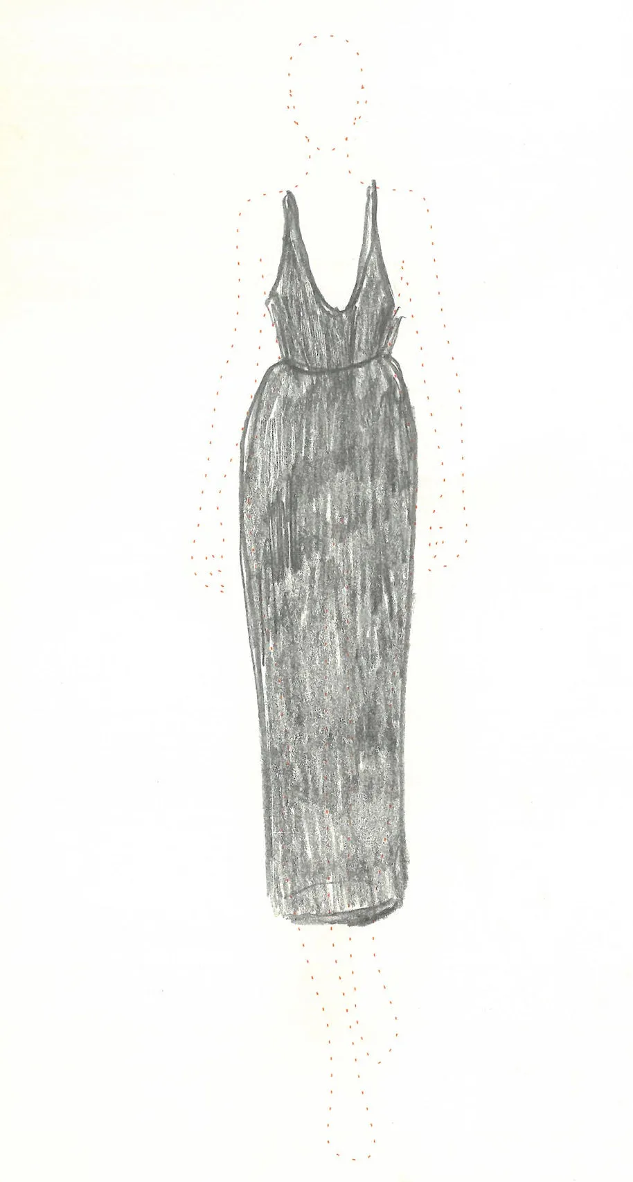 Girard Shirred Maxi Dress in Black Aloe Linen