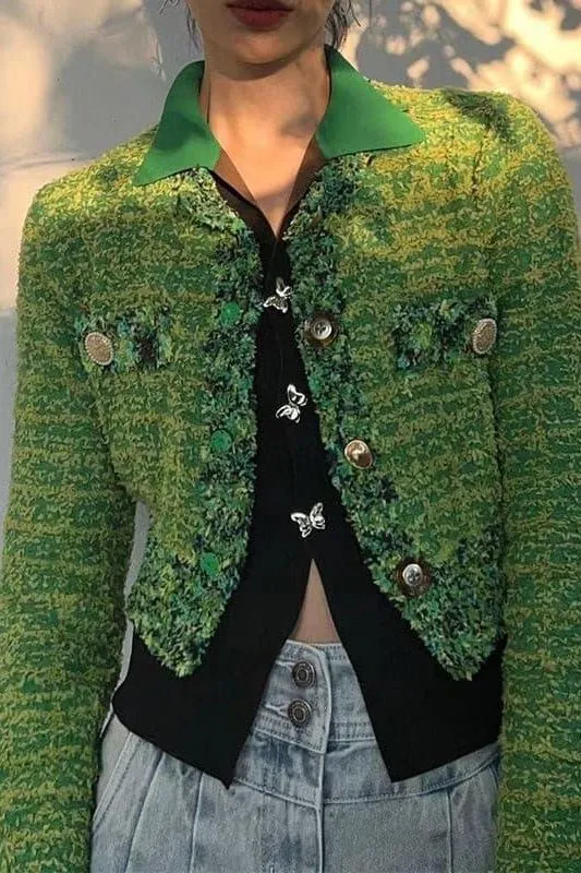 Green Short Wool Jacket