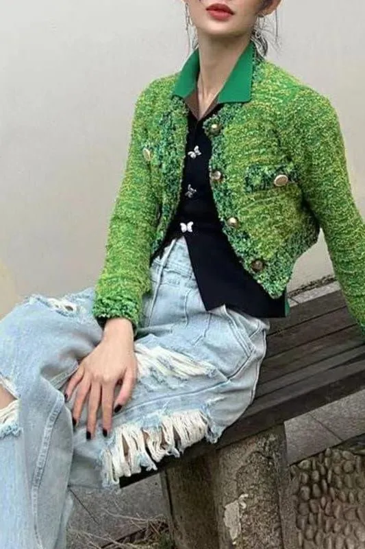 Green Short Wool Jacket