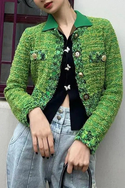 Green Short Wool Jacket