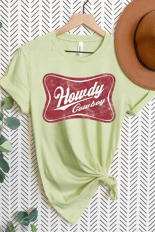 Howdy Cowboy Graphic T Shirts