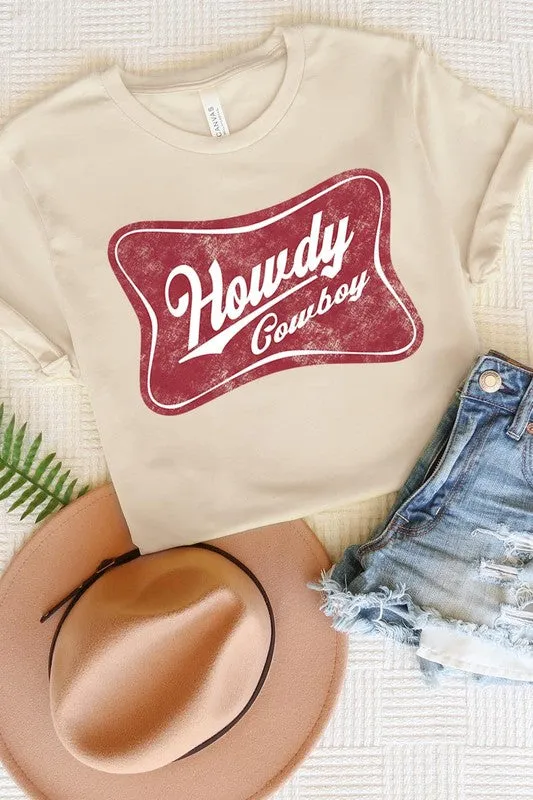 Howdy Cowboy Graphic T Shirts