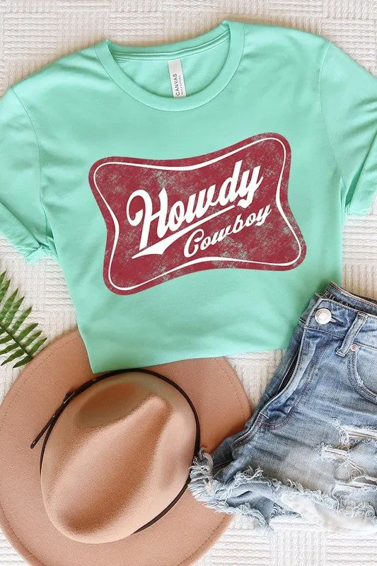 Howdy Cowboy Graphic T Shirts