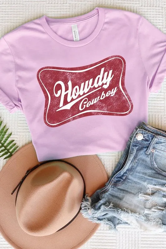 Howdy Cowboy Graphic T Shirts