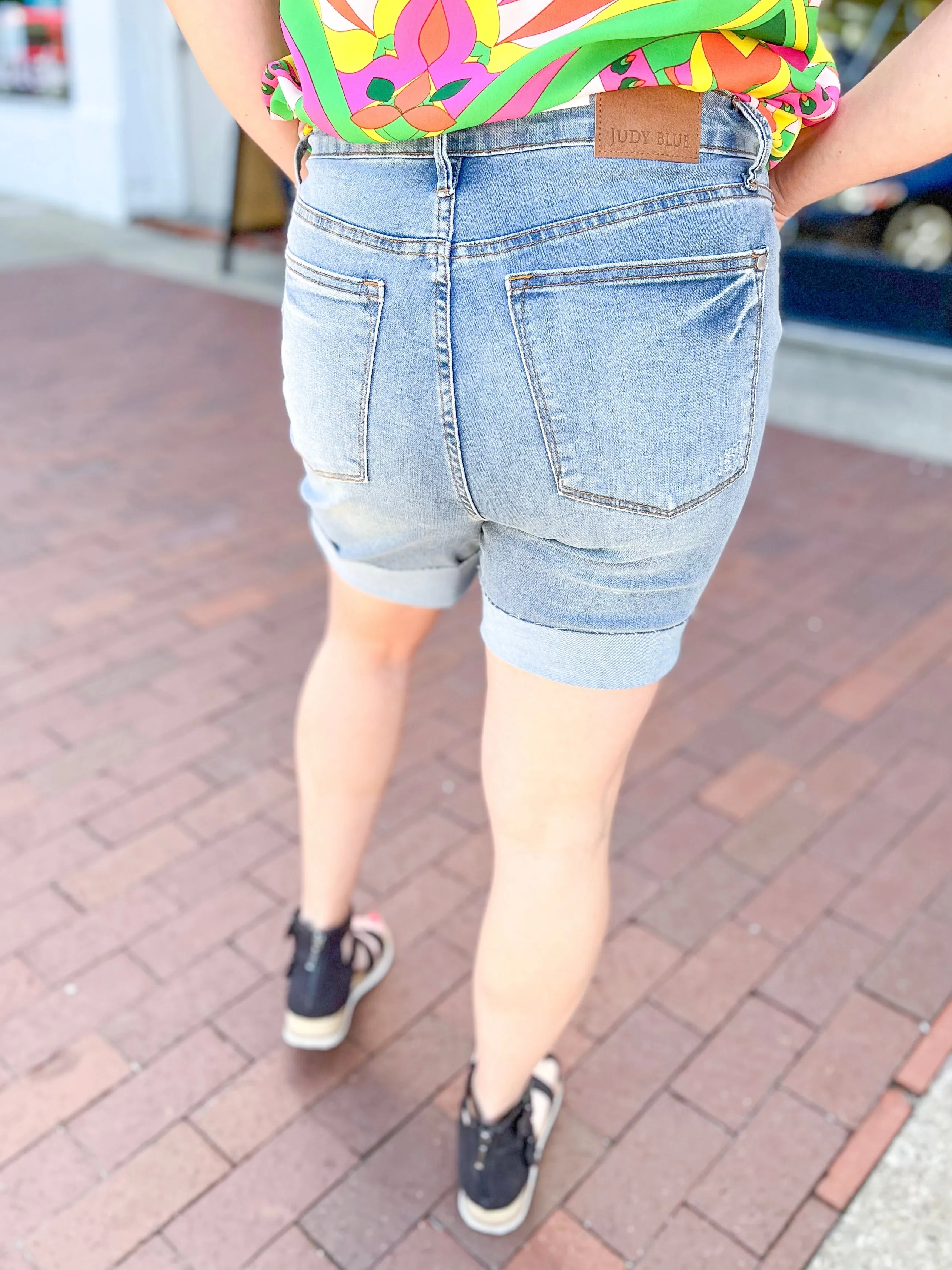 Judy Blue Tummy Control Denim Shorts