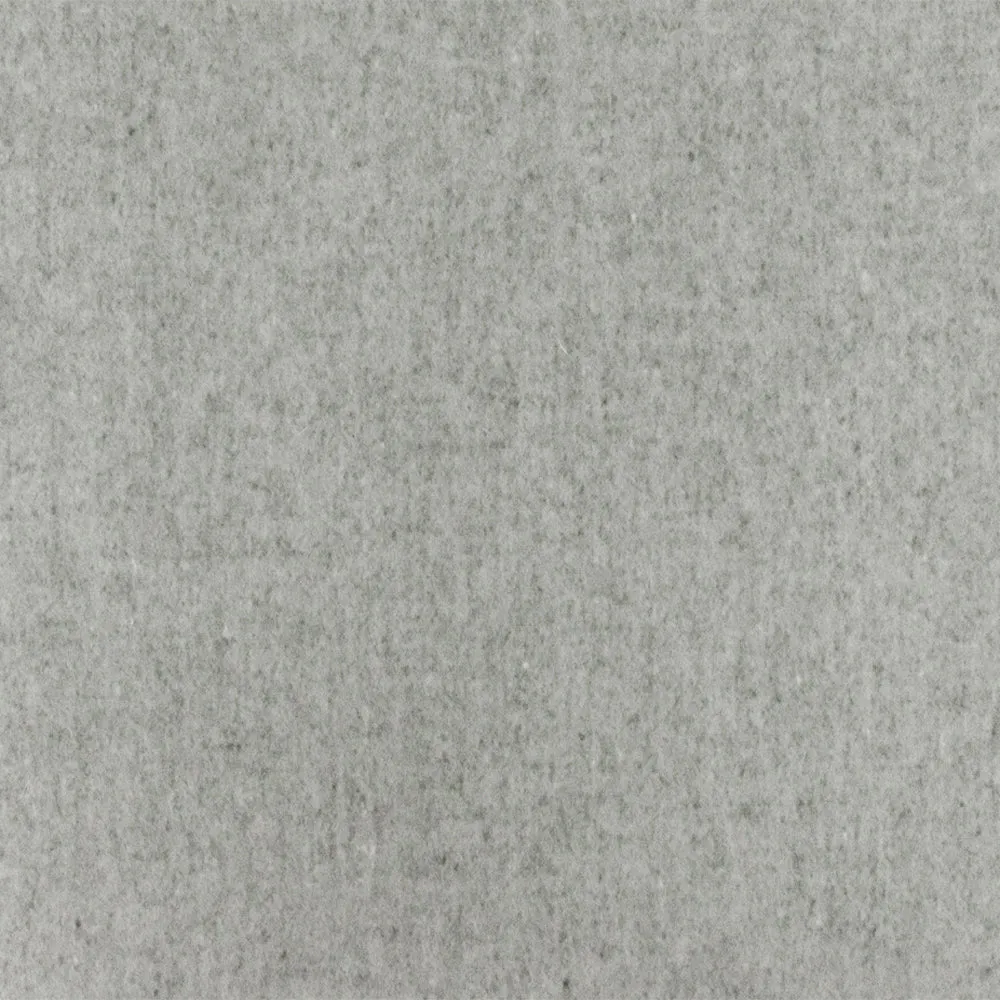 Light Gray-Ash Textured Wool-Poly Brushed Woven Coating Fabric