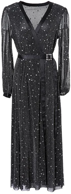 Long Glitter Star Dress