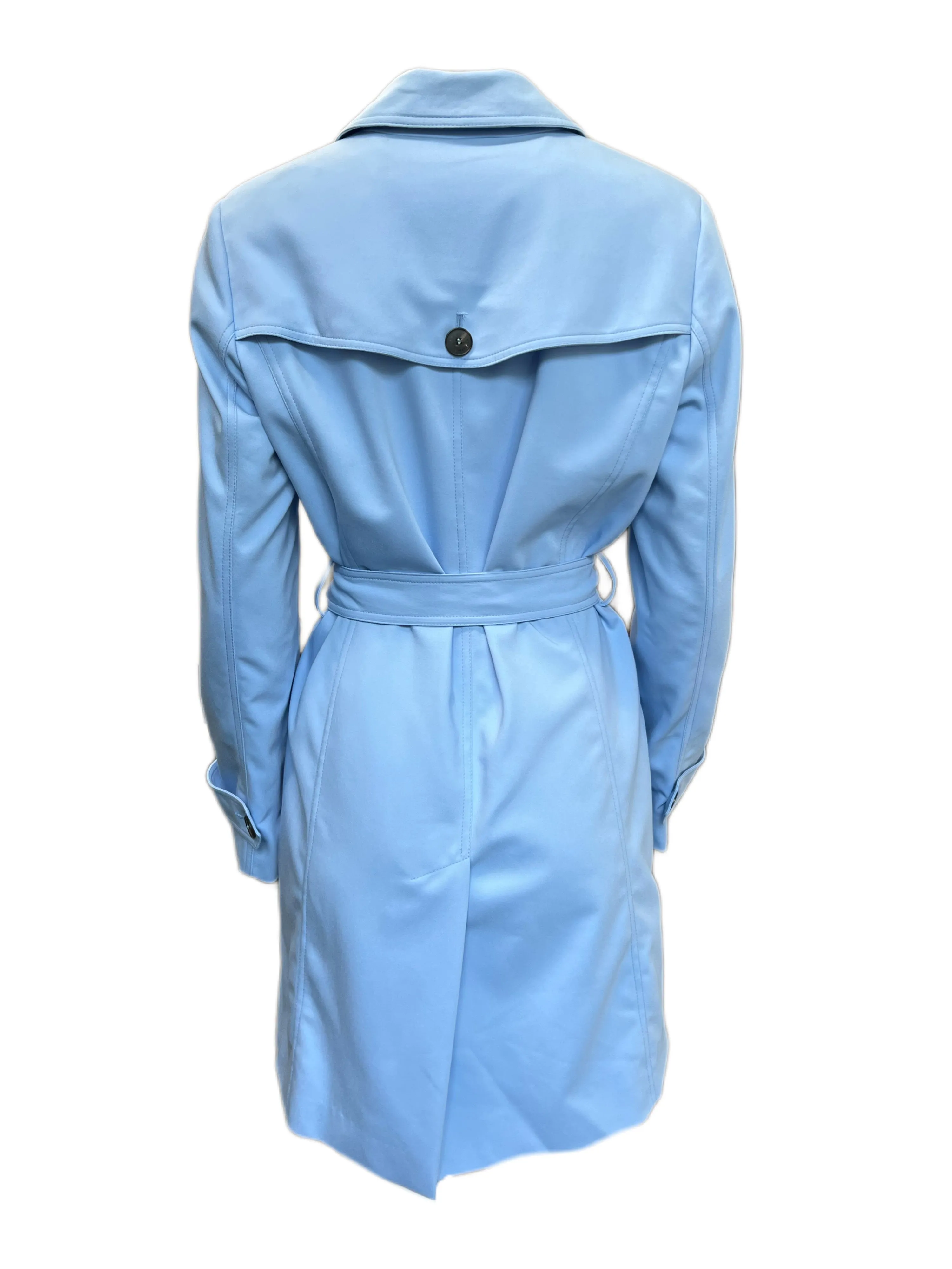 Marella By Max Mara Women's Blue Razza Double Breasted Trench Coat Size 10