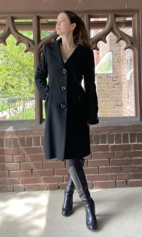 Mary Equestrian Style Coat - 50% Cashmere & Wool Blend