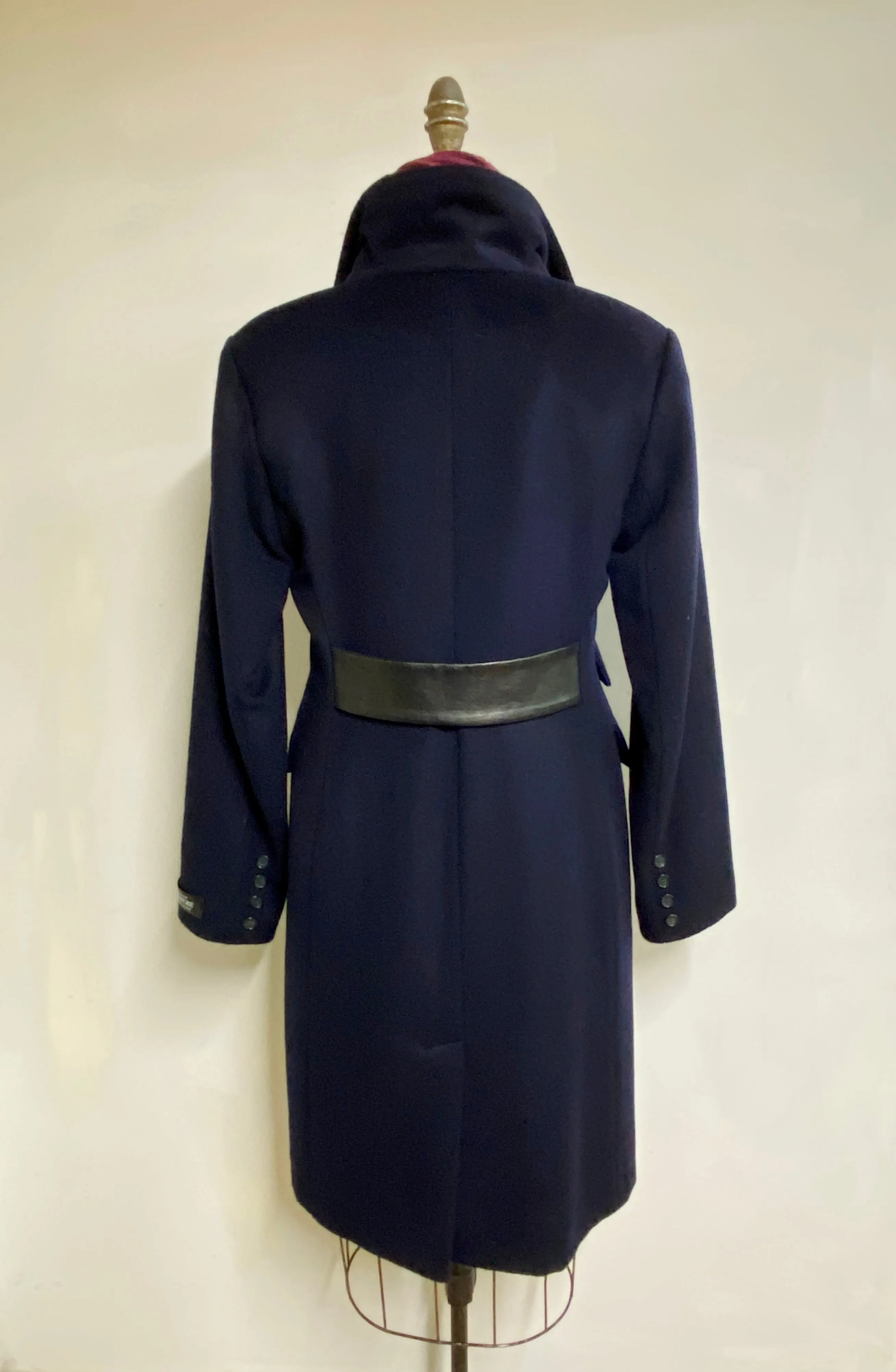 Mary Equestrian Style Coat - 50% Cashmere & Wool Blend