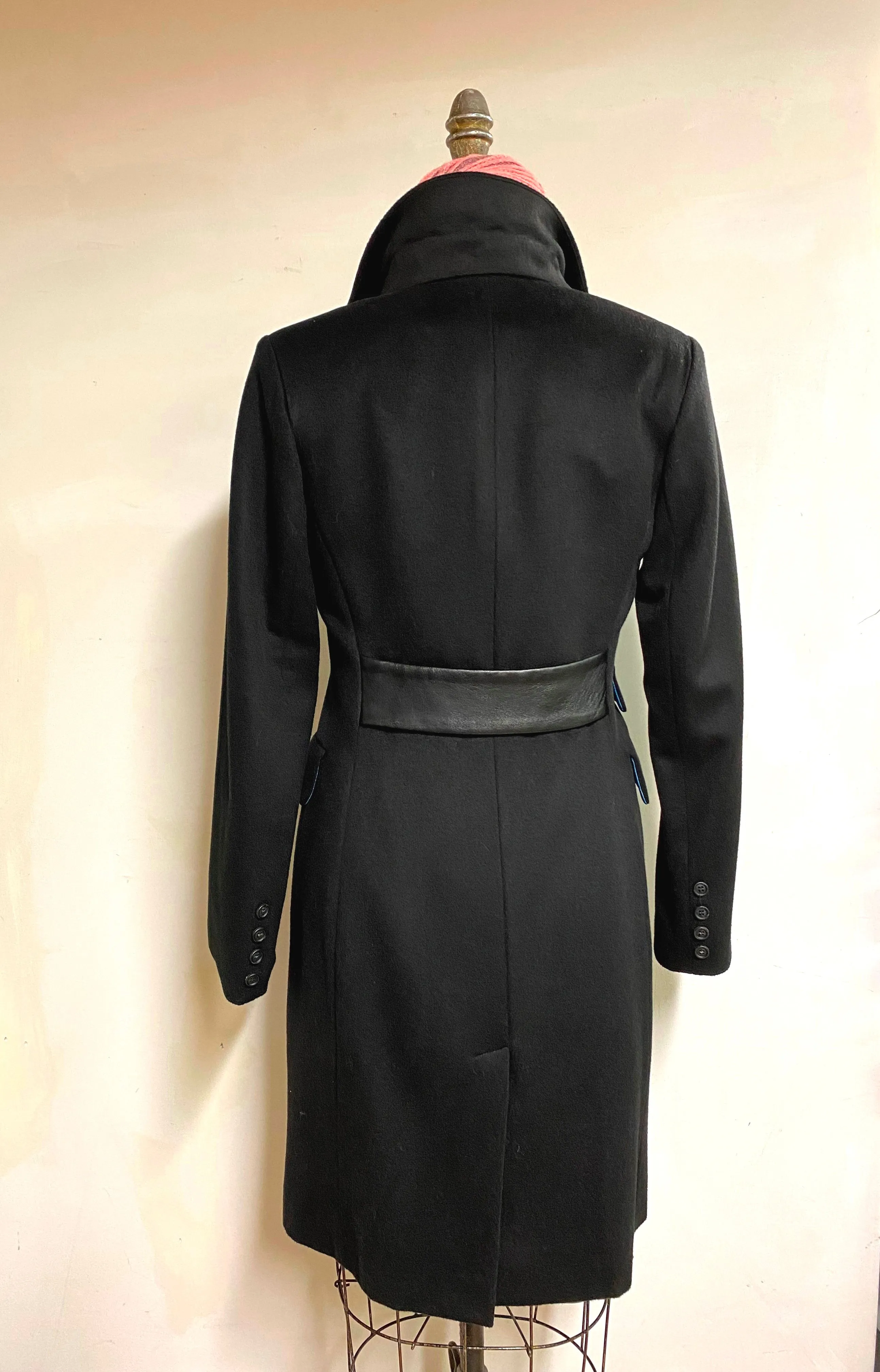 Mary Equestrian Style Coat - 50% Cashmere & Wool Blend