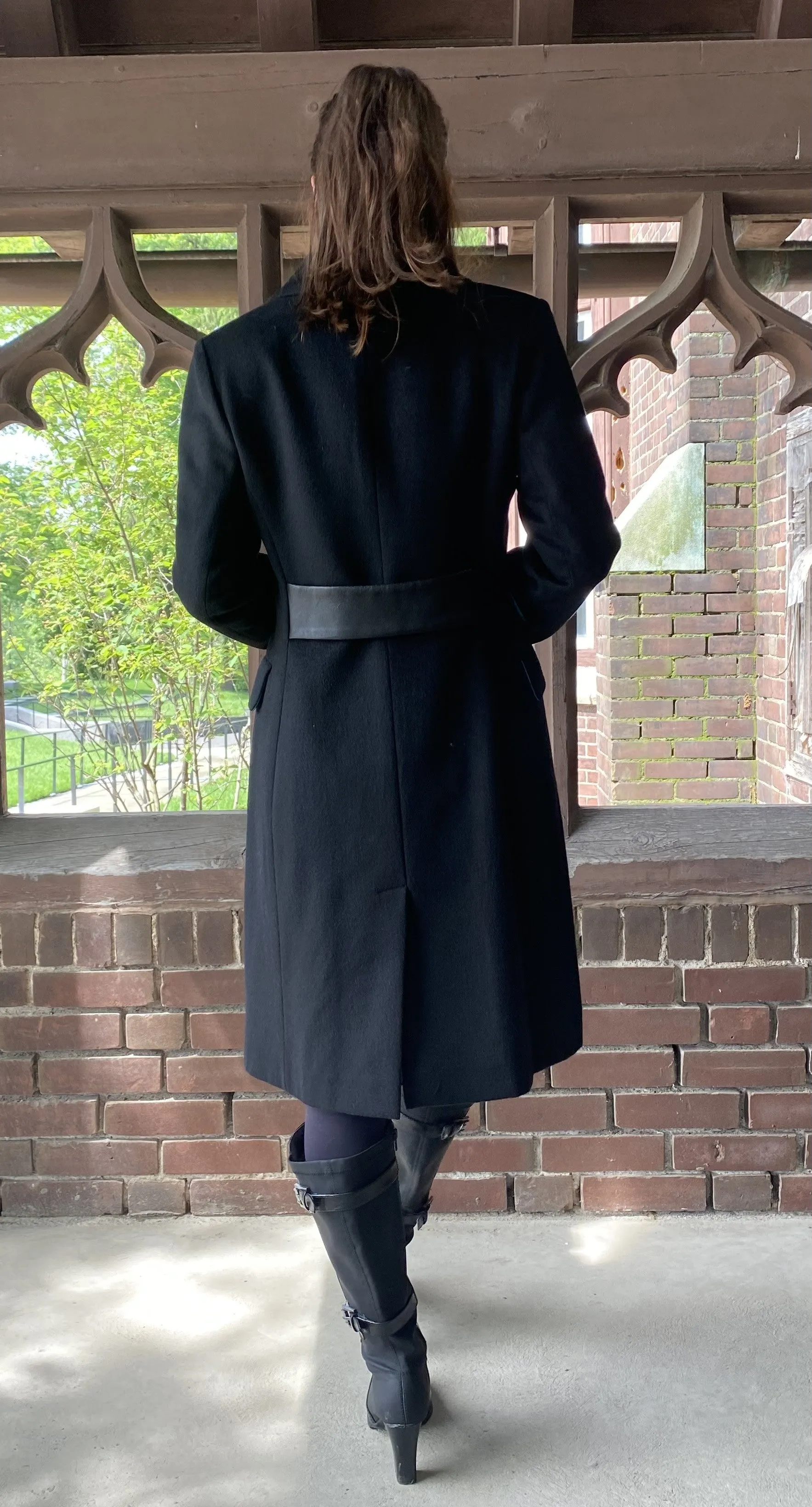 Mary Equestrian Style Coat - 50% Cashmere & Wool Blend