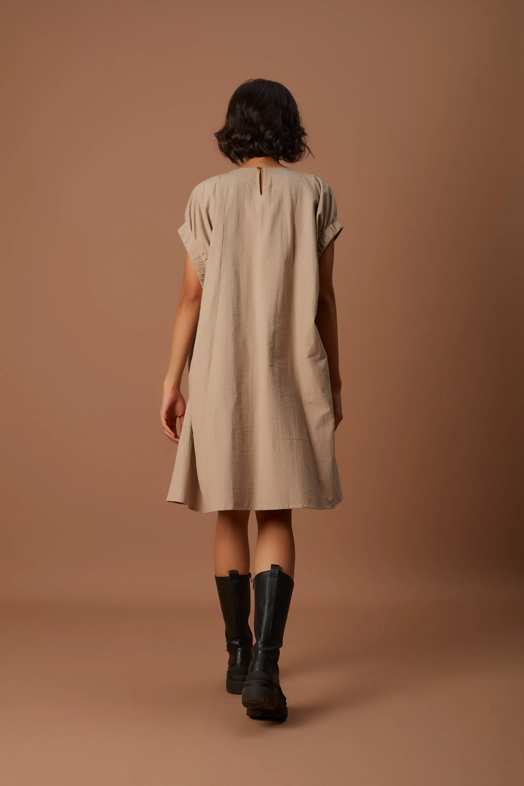 Midi length shift dress