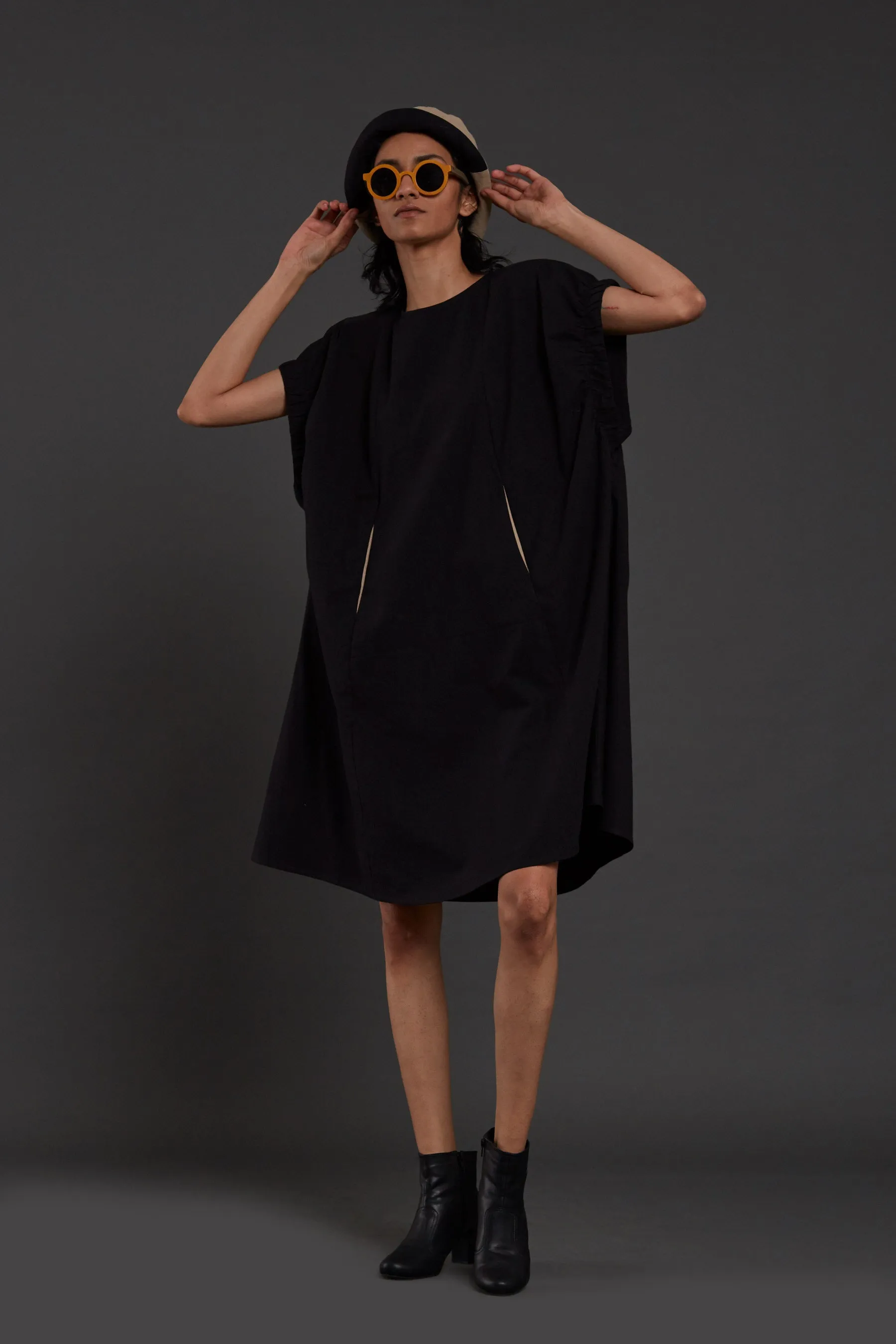 Midi length shift dress