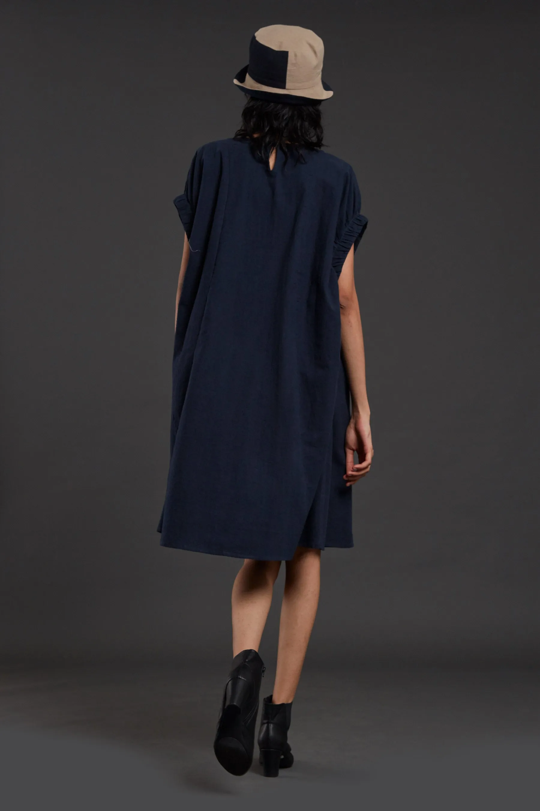 Midi length shift dress