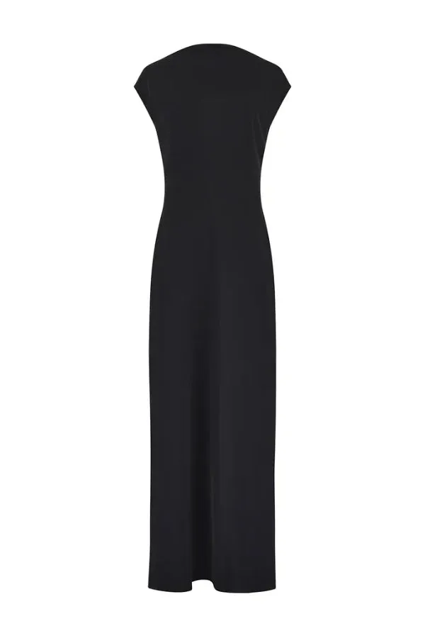 Odd Muse The Ultimate Muse Drape Back Maxi Dress - Black