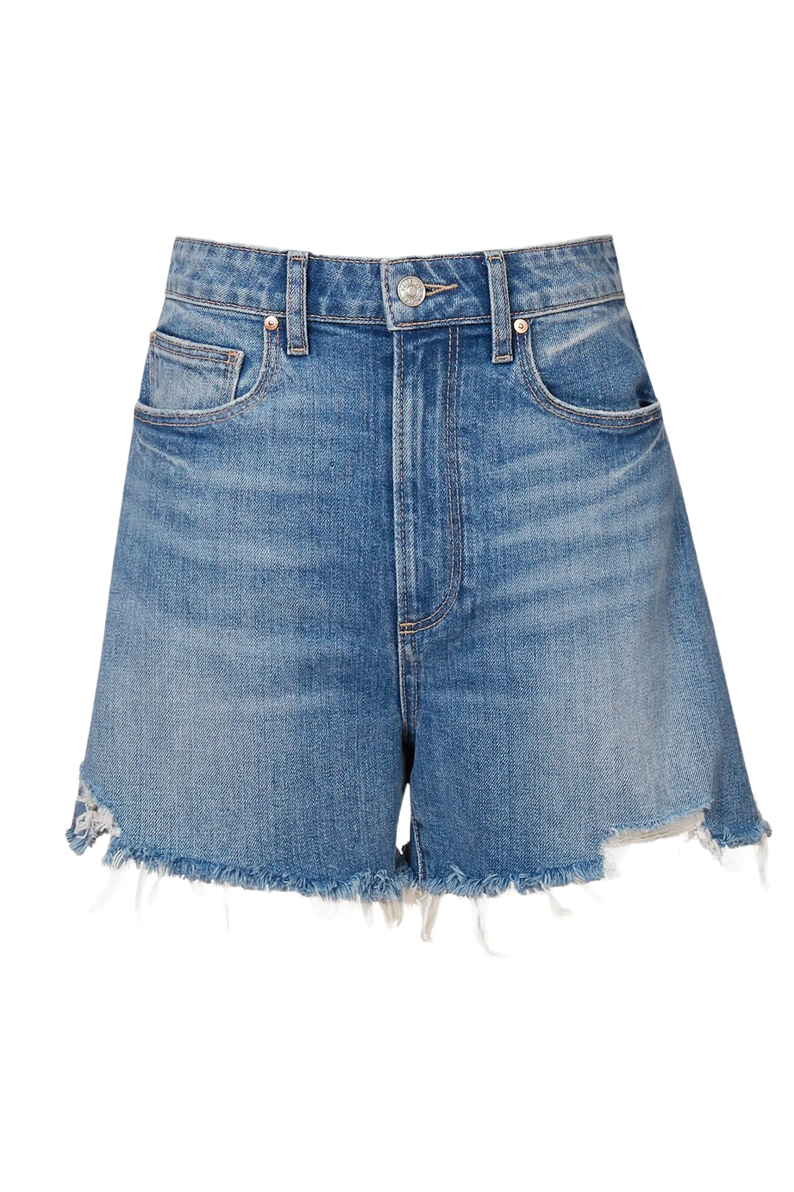 Paige Raw Hem Denim Shorts