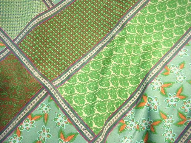 Patchwork Printed Silk Crepe