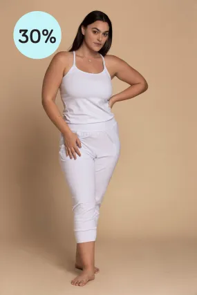 Pure White Yoga Jumpsuit