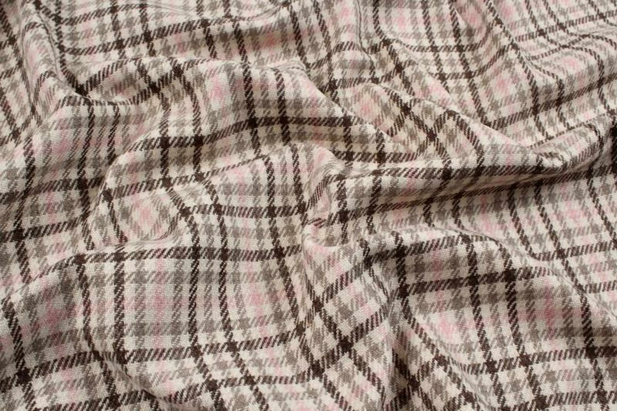 Recycled Wool for Coats - Checks