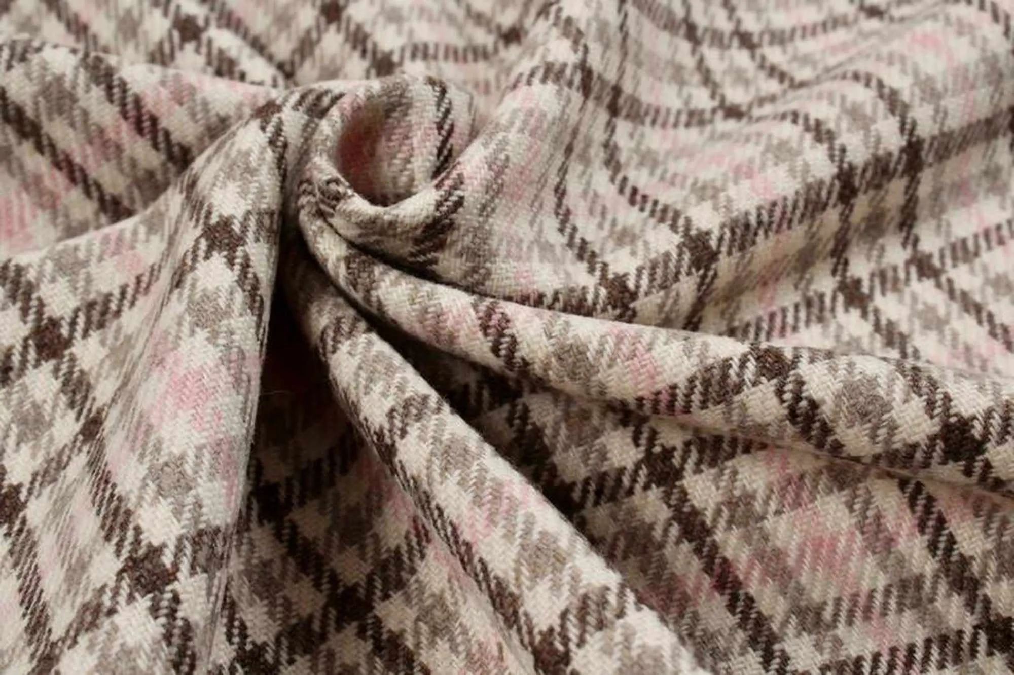 Recycled Wool for Coats - Checks