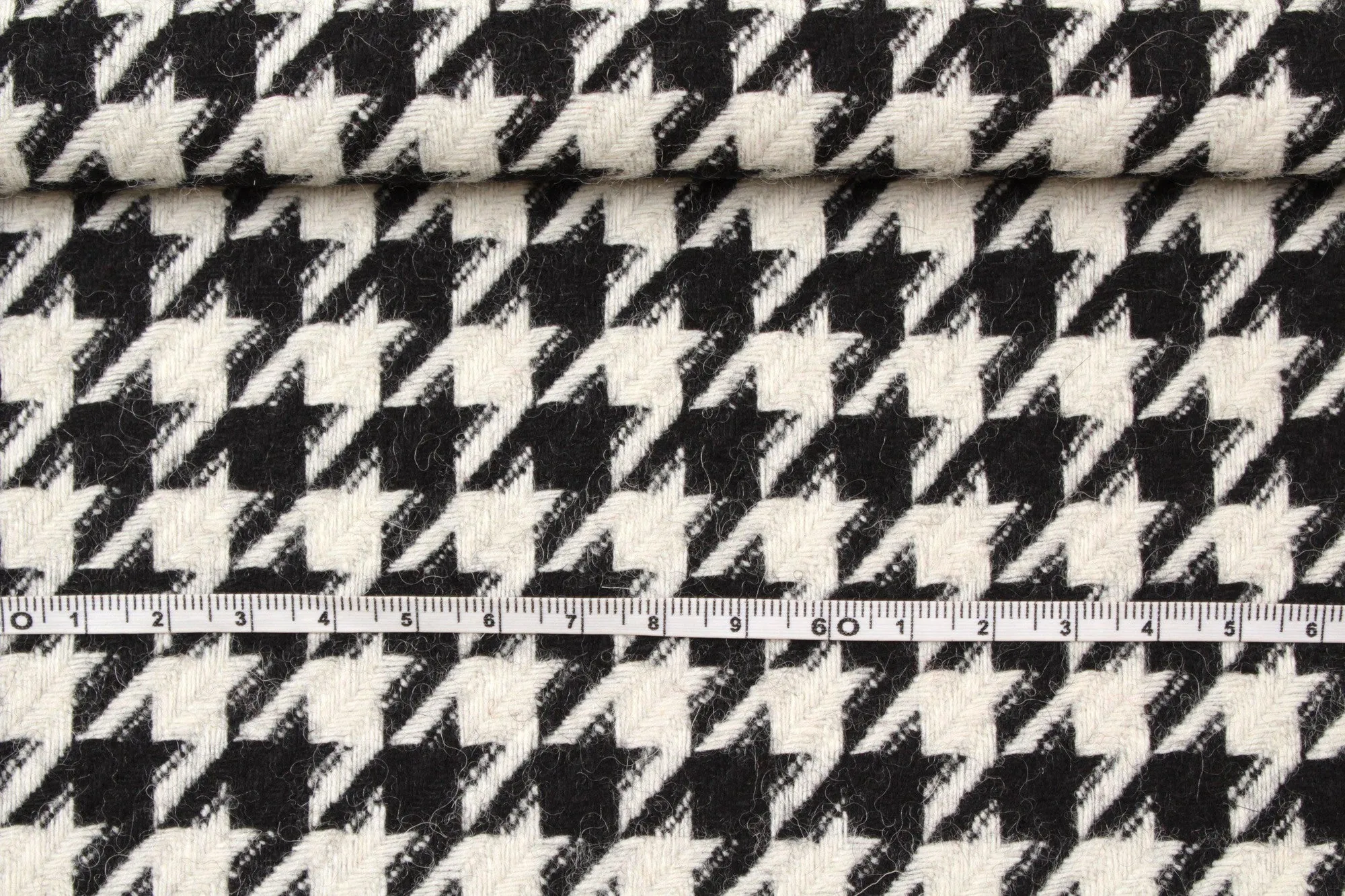 Recycled Wool for Coats - Houndstooth