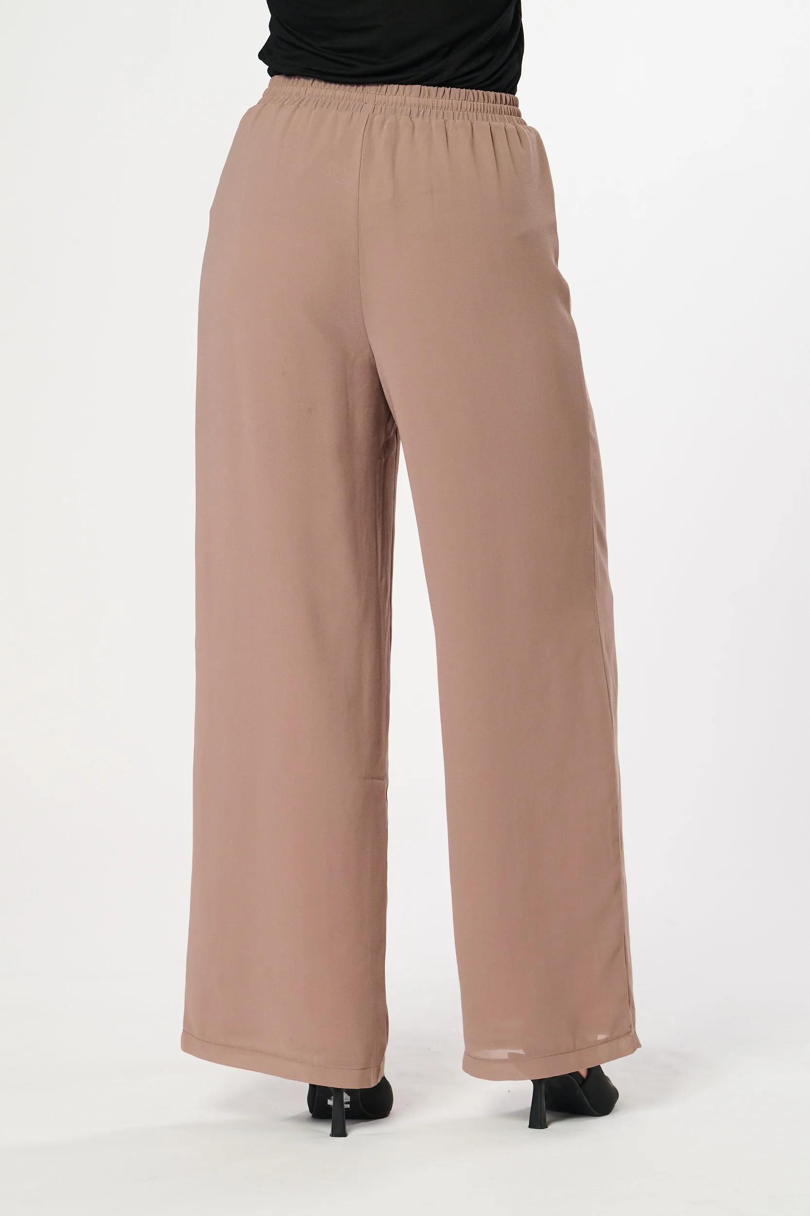 Saloos Plain Wide Leg Trousers