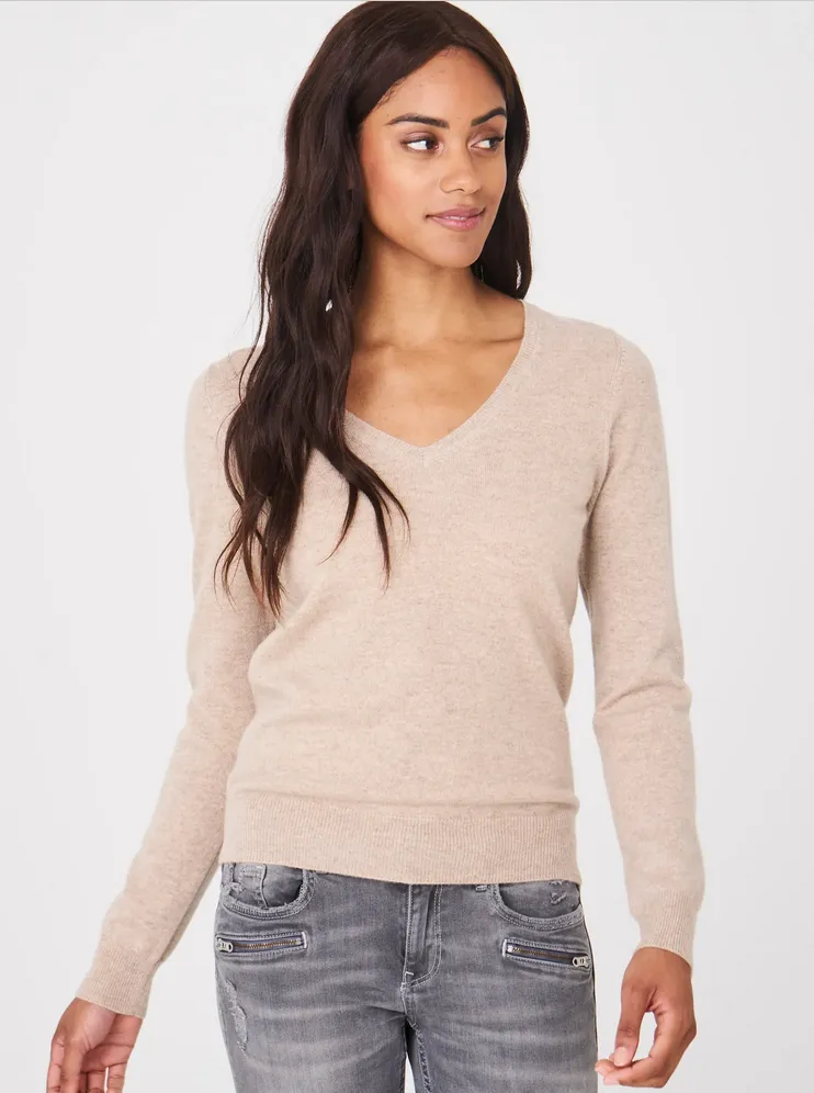 Sand Organic Cashmere Jumper