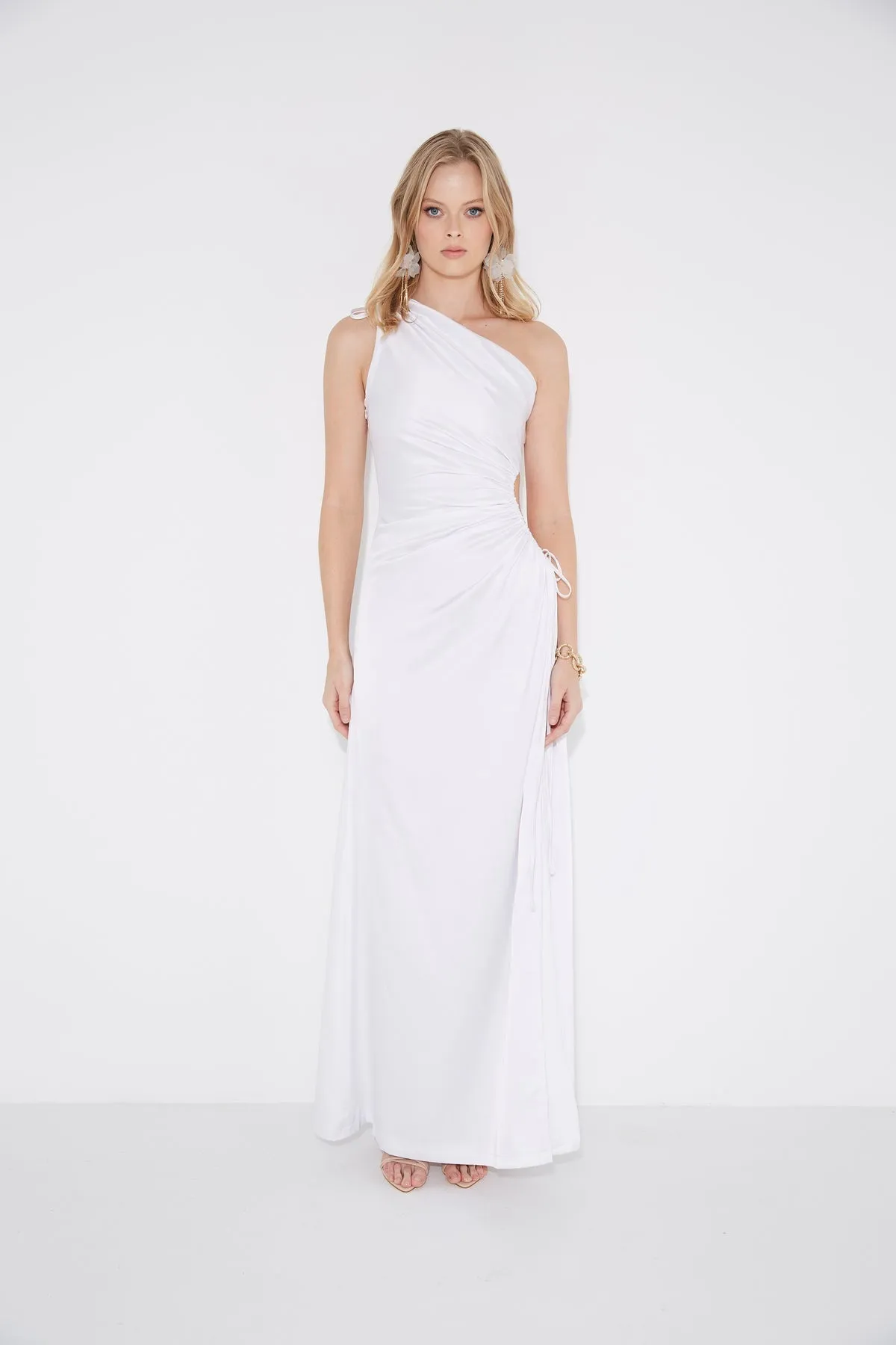 Sonya Nour White Maxi Dress - White