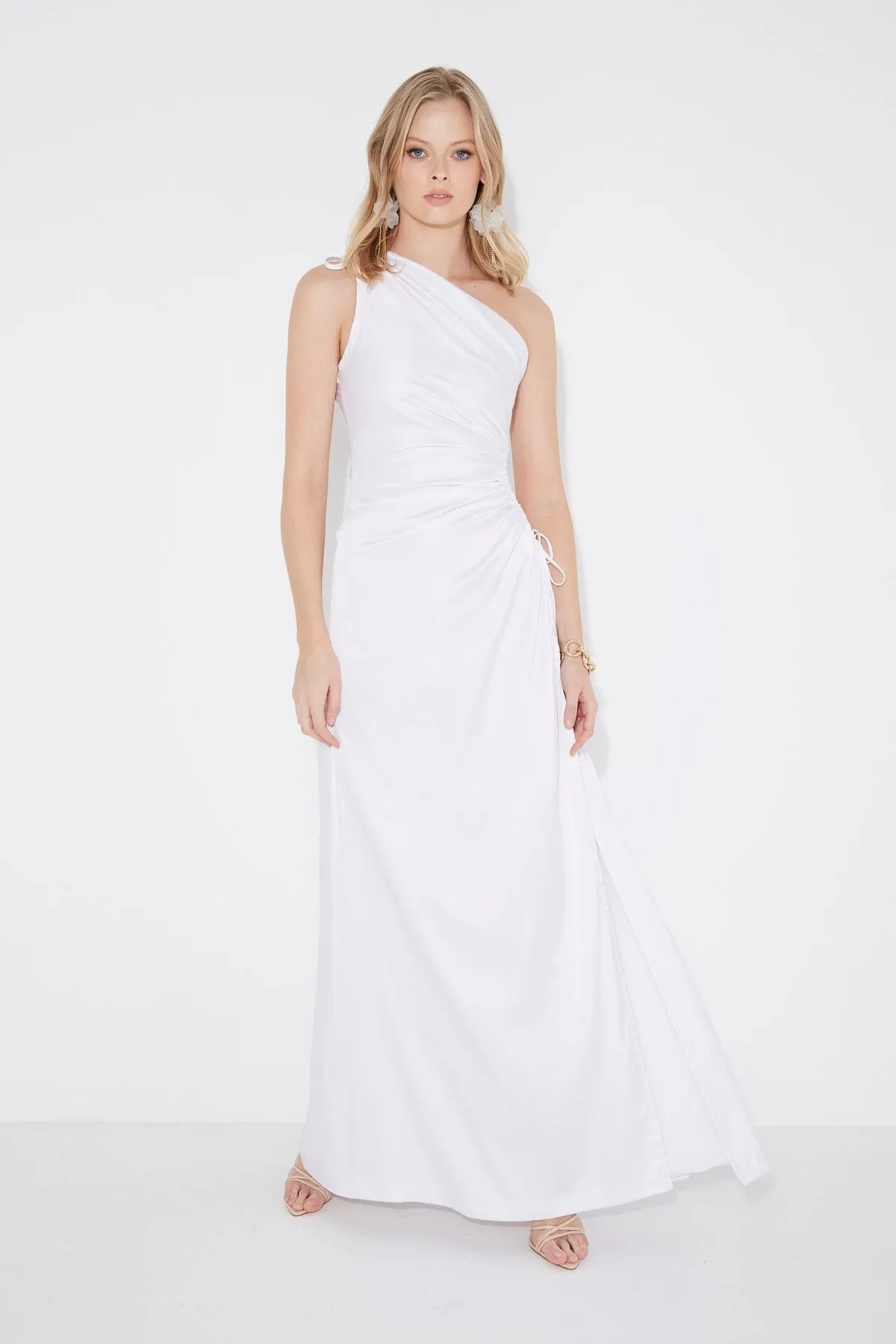 Sonya Nour White Maxi Dress - White