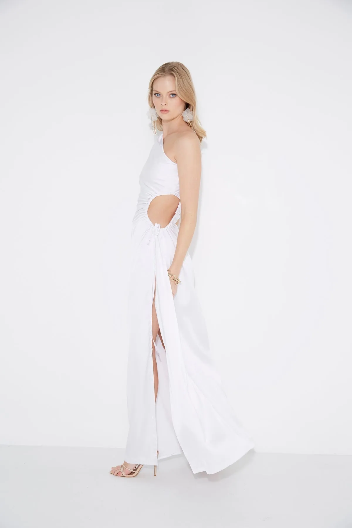 Sonya Nour White Maxi Dress - White