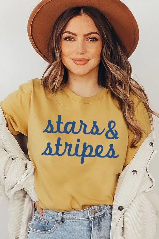 Stars & Stripes Graphic T Shirts