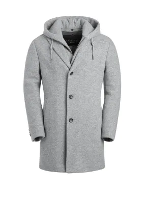 TYSON GRAY WOOL TOPCOAT WITH PRIMALOFT INSULATION