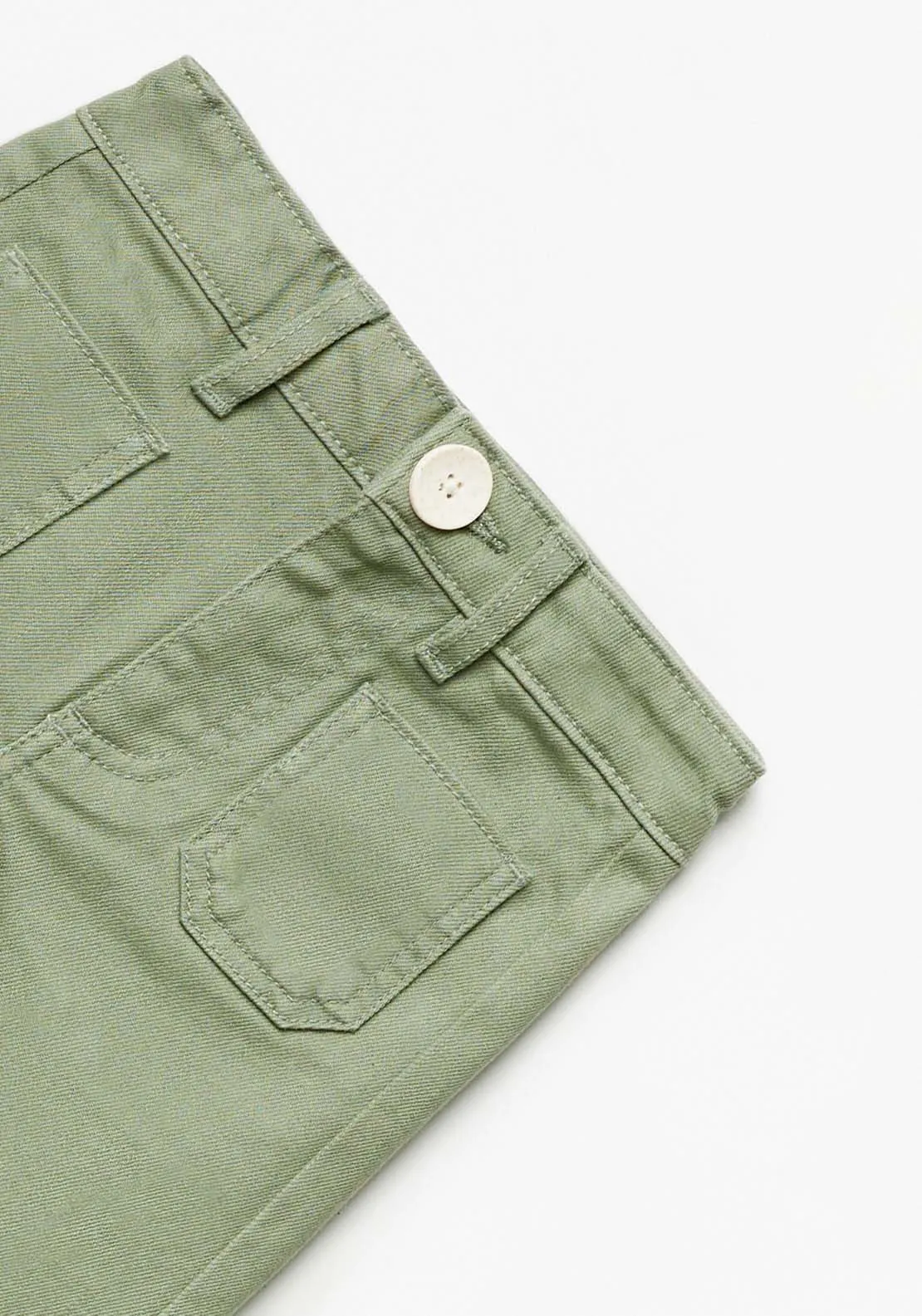 Wide Leg Jeans - Green