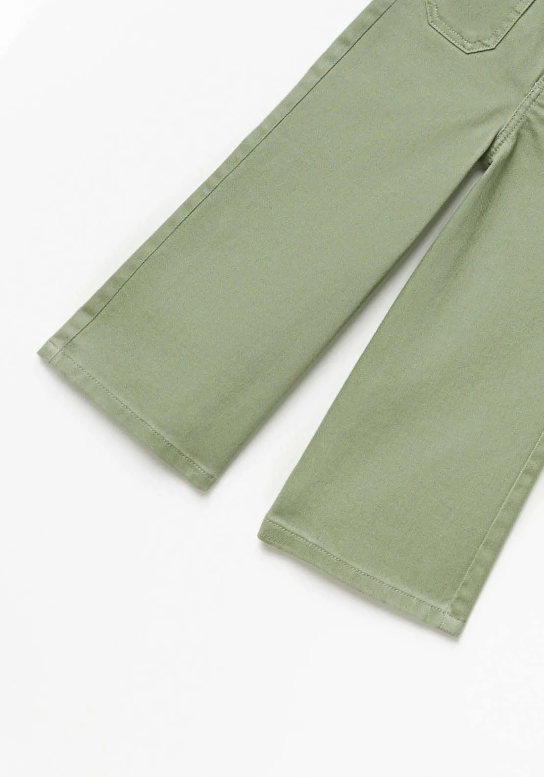 Wide Leg Jeans - Green